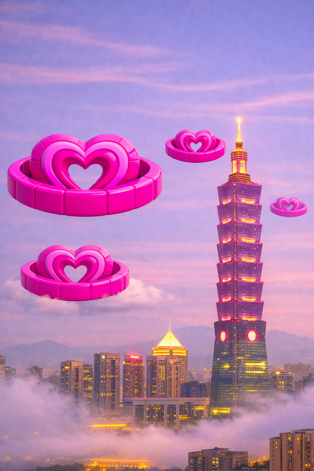 Heart Glue Rings (50 Peices)